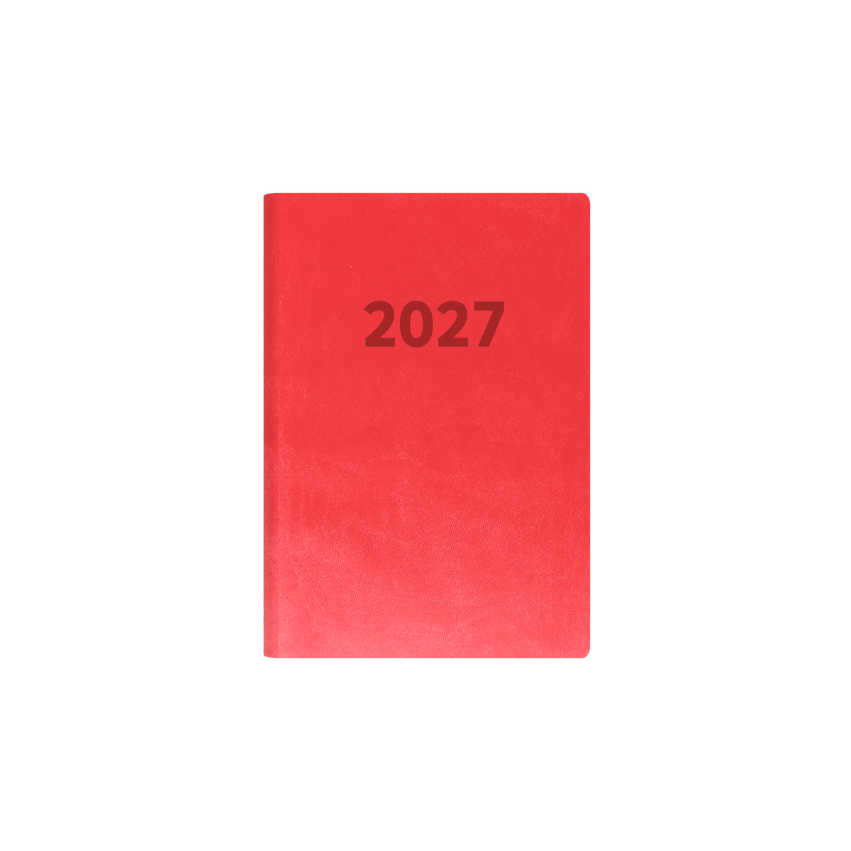 Collins Edge Rainbow 2027 Diary (A5, Day to a Page) - Red - view 2