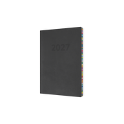 Collins Edge Rainbow 2027 Diary (A5, Week to View) - Charcoal