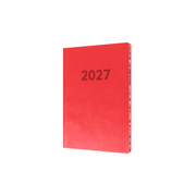Collins Edge Rainbow 2027 Diary (A5, Week to View) - Red