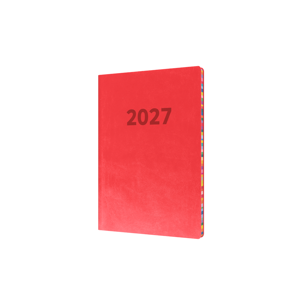 Collins Edge Rainbow 2027 Diary (A5, Week to View) - Red
