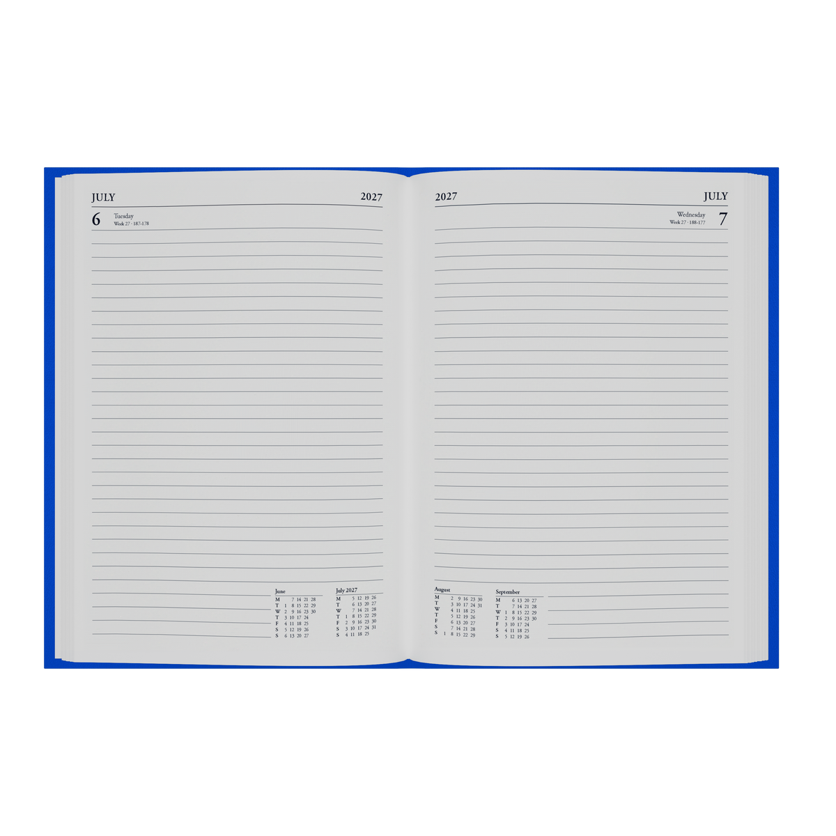 Collins Essential 2027 Diary (A5, Day to a Page) - Blue - view 4