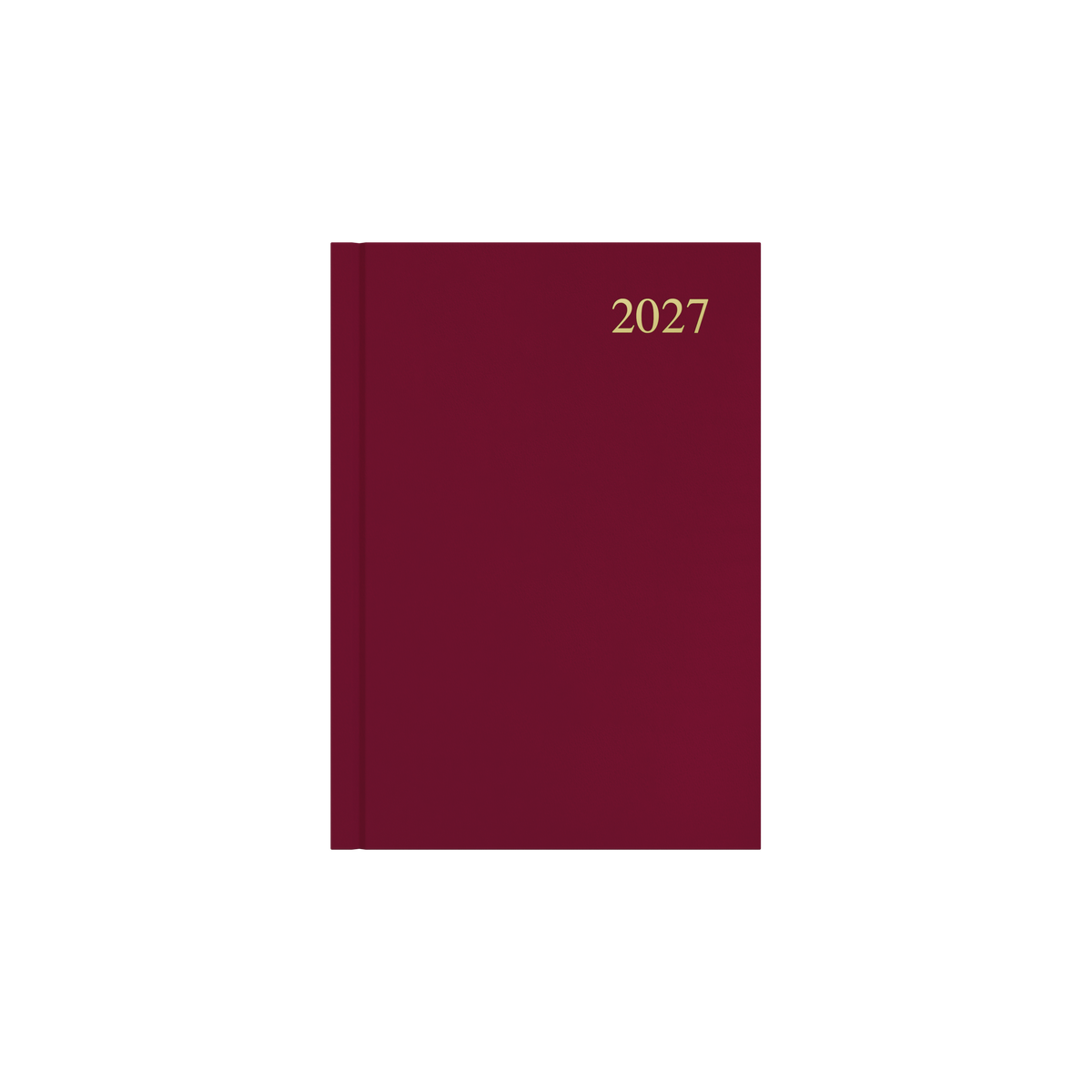 Collins Essential 2027 Diary (A5, Day to a Page) - Maroon - view 2