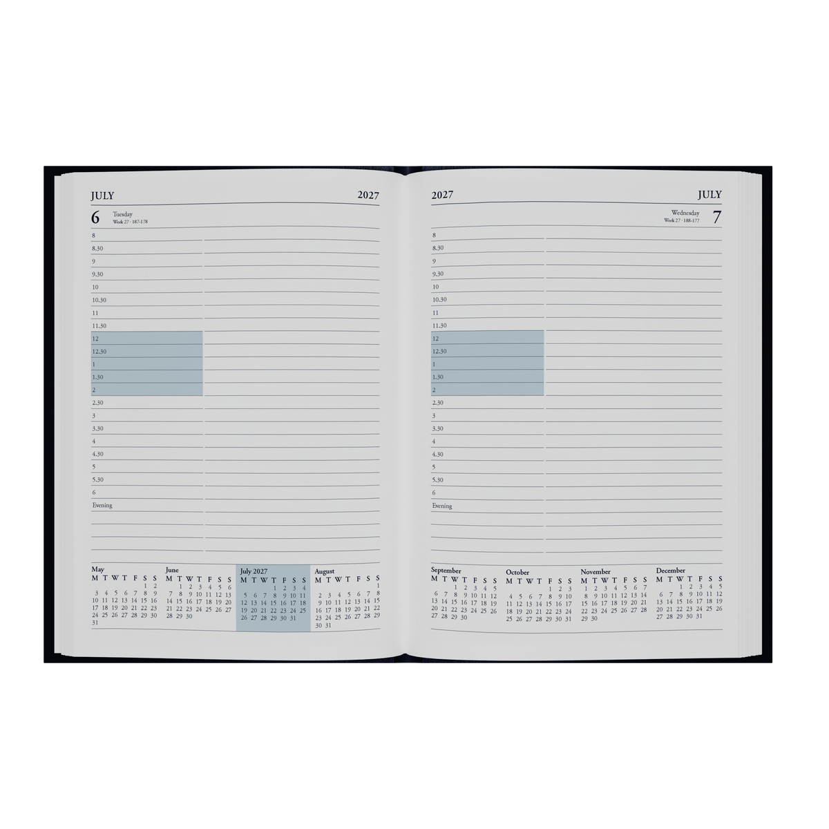 Collins Essential 2027 Appointment Diary (A5, Day to a Page) - Black - view 4