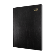 Collins Debden Kyoto 2027 Diary (A4, Day to a Page) - Black