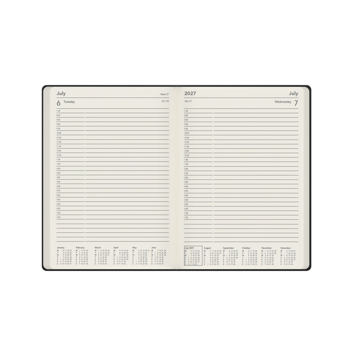 Collins Legacy 2027 Diary (A4, Day to a Page) - Black - view 4