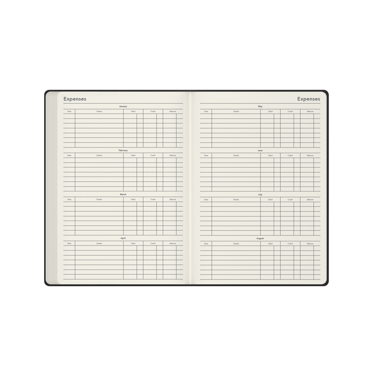 Collins Legacy 2027 Diary (A4, Day to a Page) - Black - view 6
