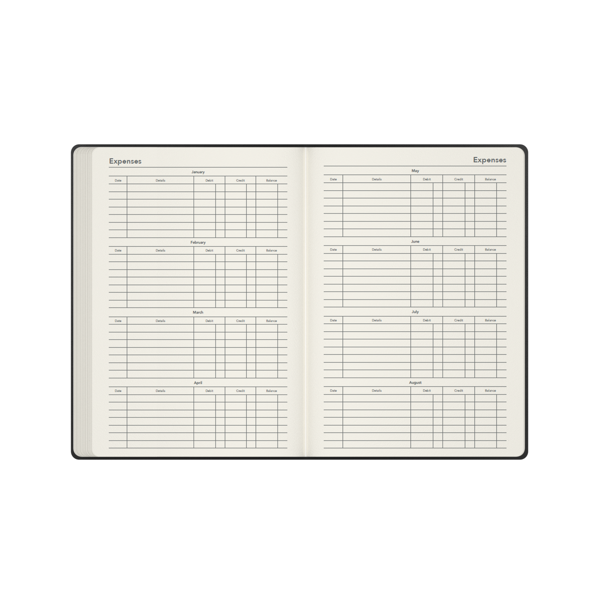 Collins Legacy 2027 Diary (A5, Day to a Page) - Black - view 6