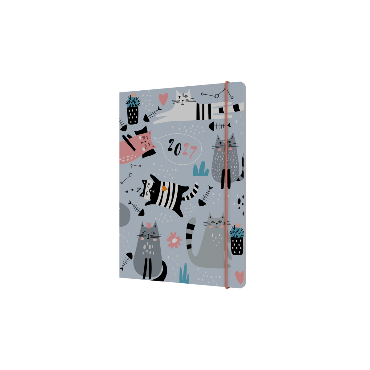 Collins Maru 2027 Diary (A5, Week to View) - Cat
