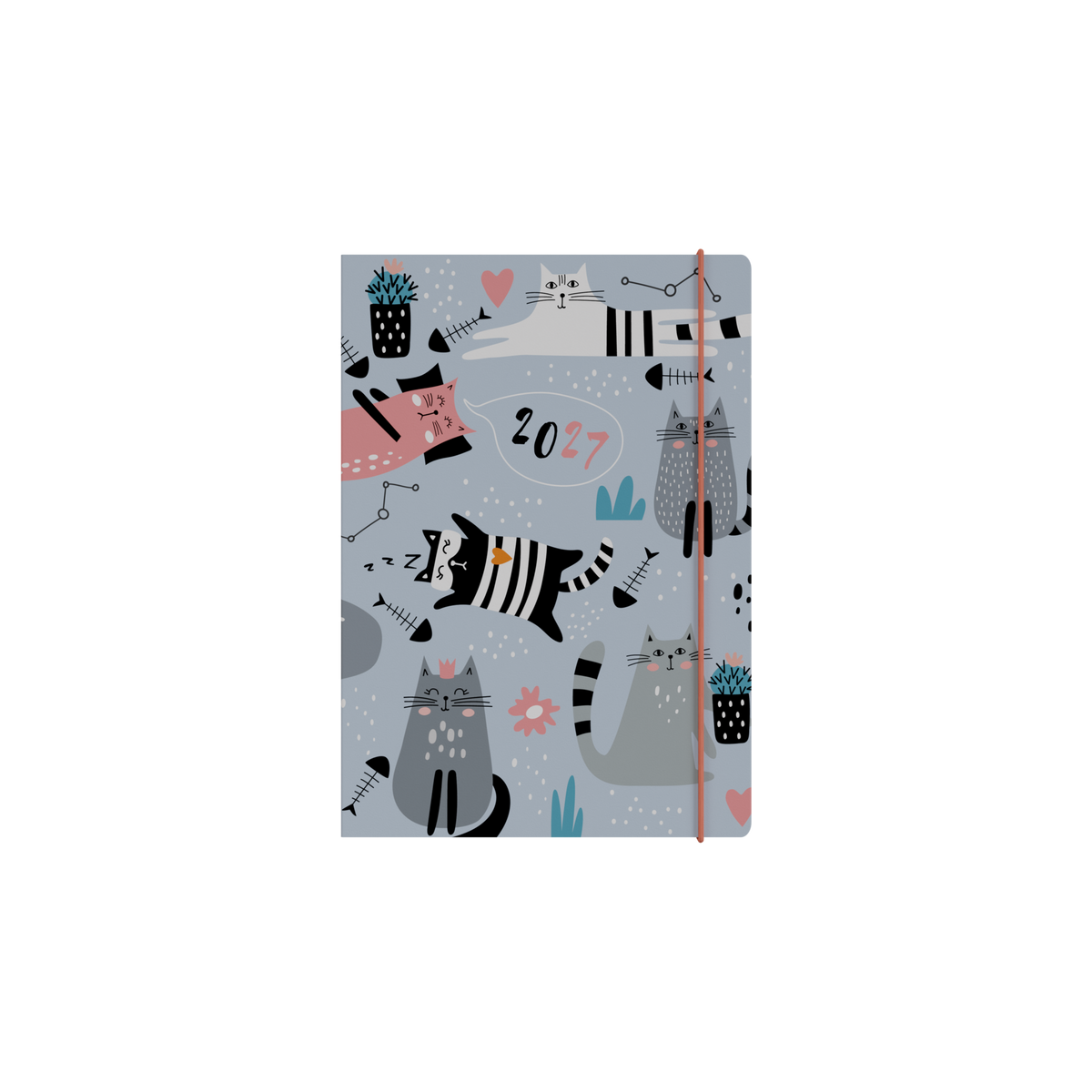 Collins Maru 2027 Diary (A5, Week to View) - Cat - view 2