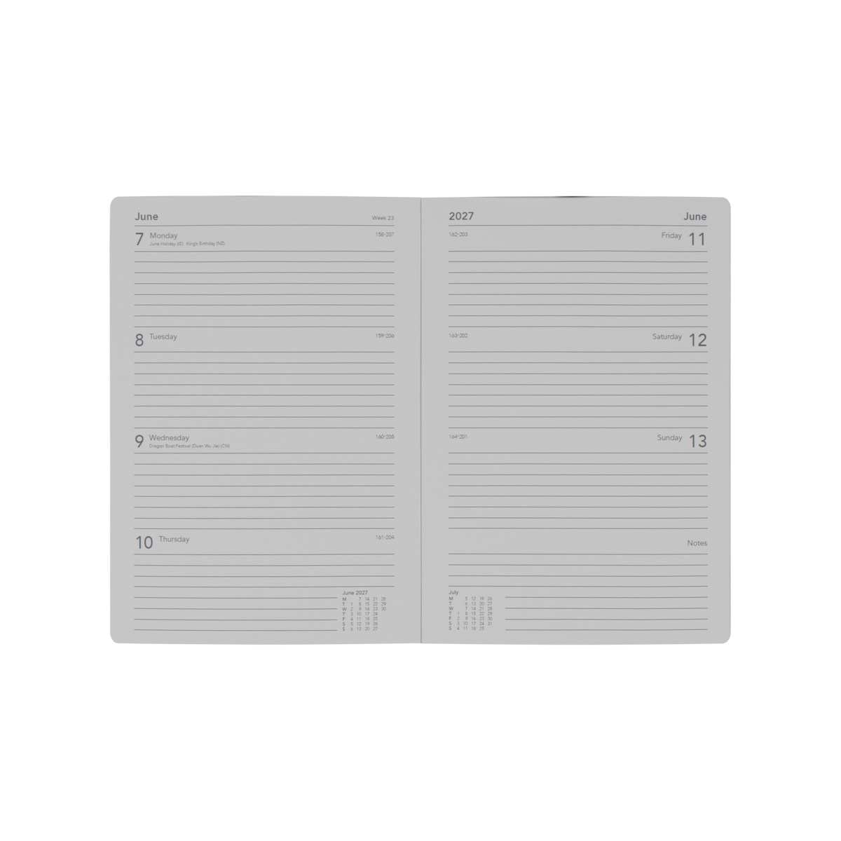 Collins Maru 2027 Diary (A5, Week to View) - Cat - view 4