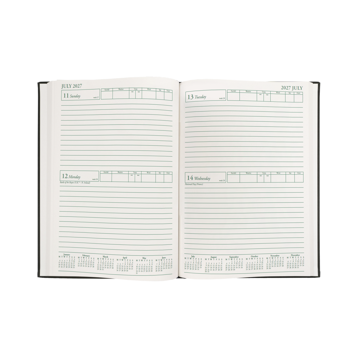 Collins Rural Management 2027 Farm Diary (A4, 2 Days to a Page) - Green - view 4
