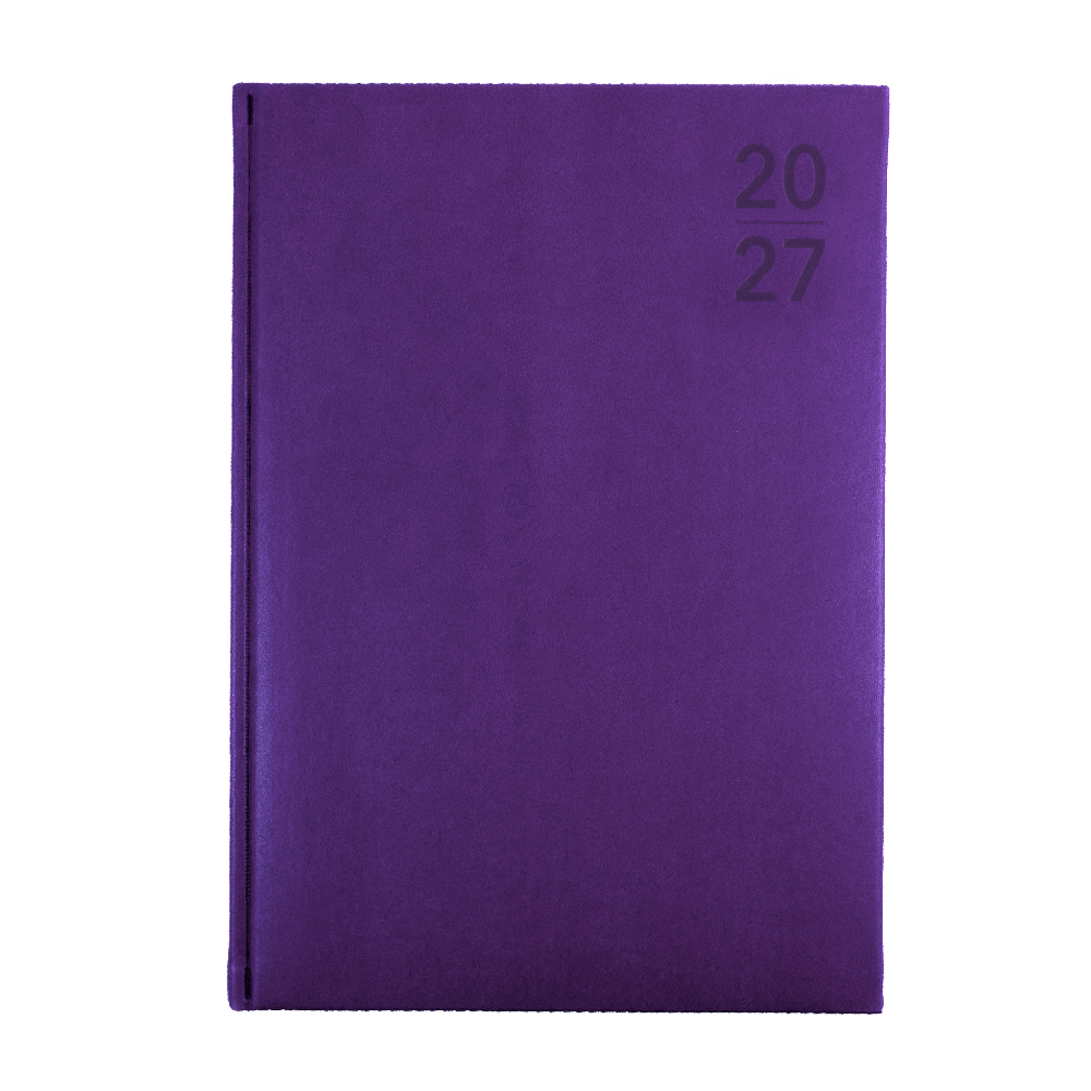Collins Debden Silhouette 2027 Diary (A4, Day to a Page) - Purple - view 2