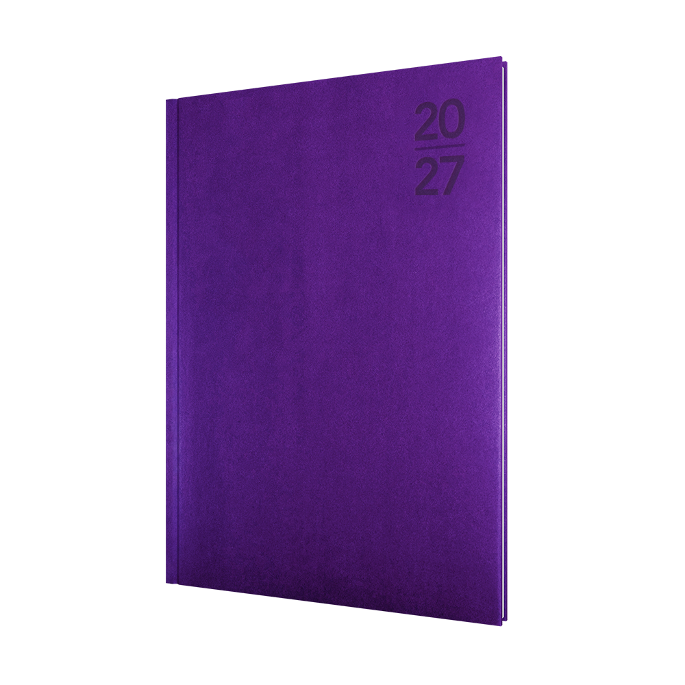 Collins Debden Silhouette 2027 Diary (A4, Week to View) - Purple