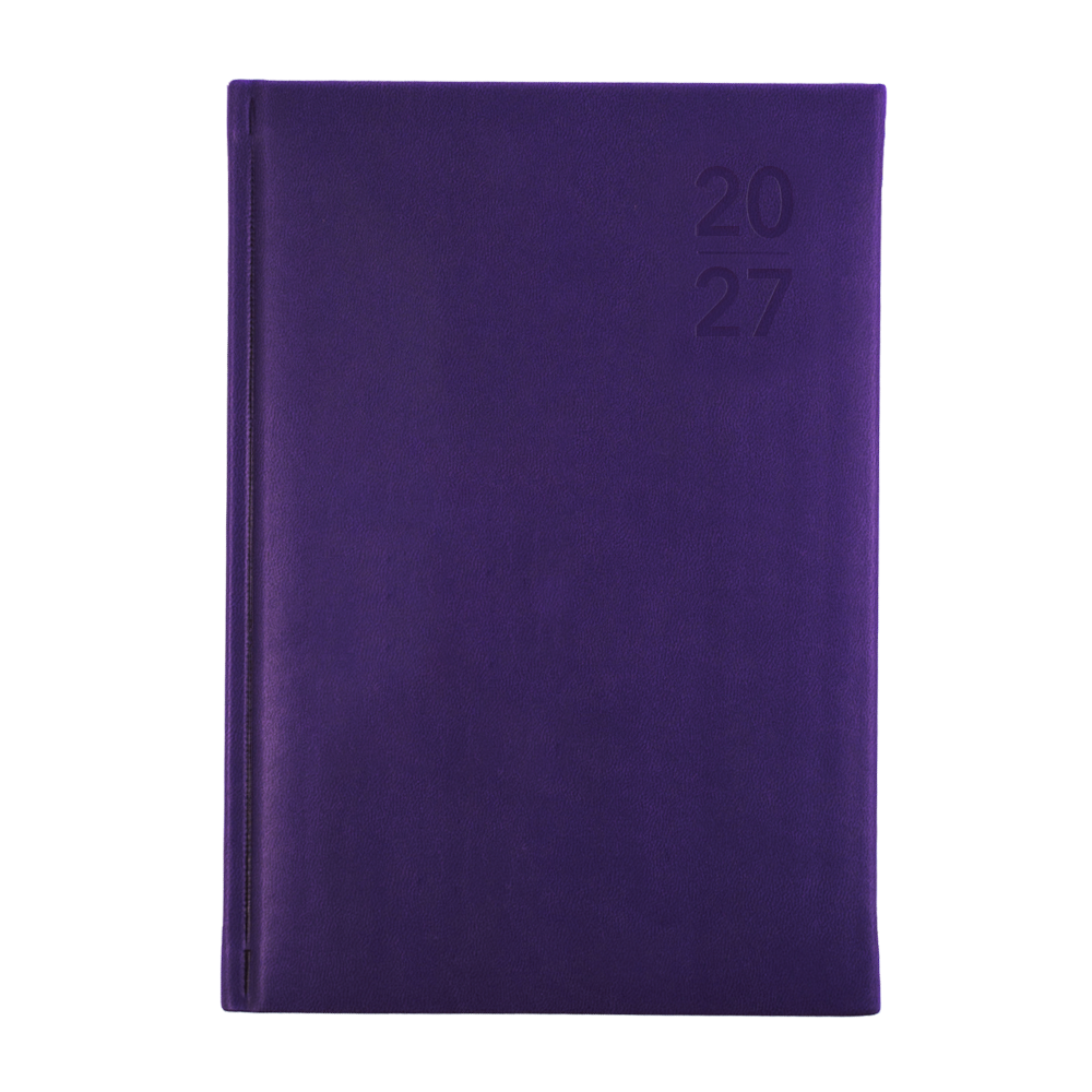 Collins Debden Silhouette 2027 Diary (A5, Day to a Page) - Purple - view 2