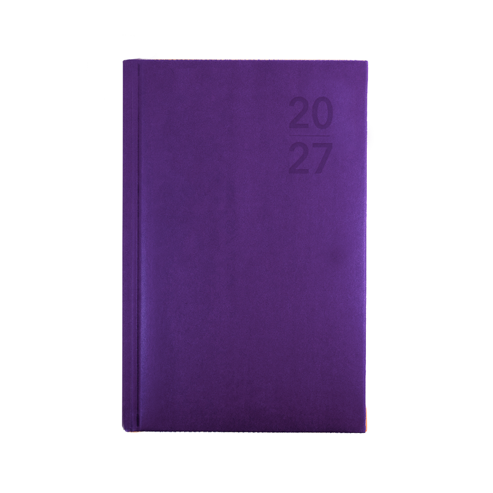 Collins Debden Silhouette 2027 Pocket Diary (B7R, Week to View) - Purple - view 2