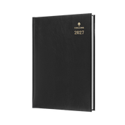 Collins Sterling 2027 Diary (A4, Day to a Page) - Black