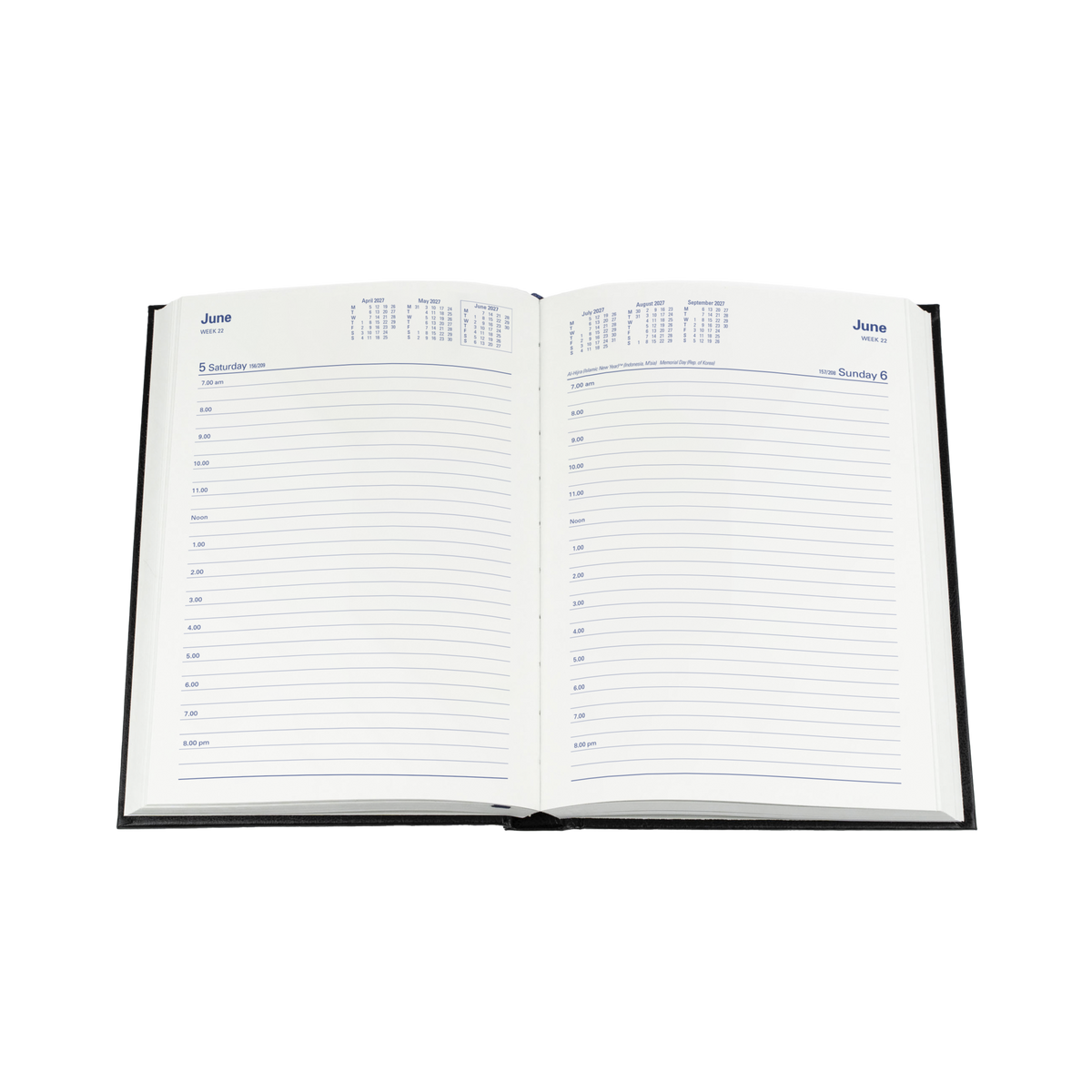 Collins Sterling 2027 Diary (A5, Day to a Page) - Black - view 4