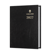 Collins Sterling 2027 Pocket Diary (A7, Day to a Page, with Pencil) - Black