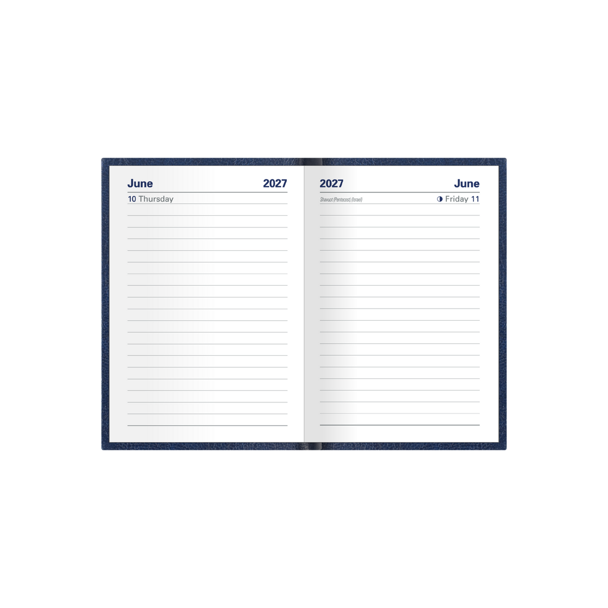 Collins Sterling 2027 Pocket Diary (A7, Day to a Page, with Pencil) - Blue - view 4