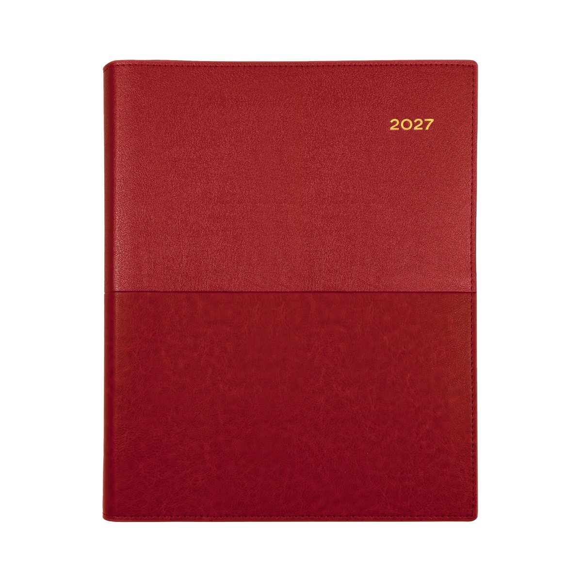 Collins Vanessa 2027 Diary (Quarto, Week to View, Vertical) - Red - view 2