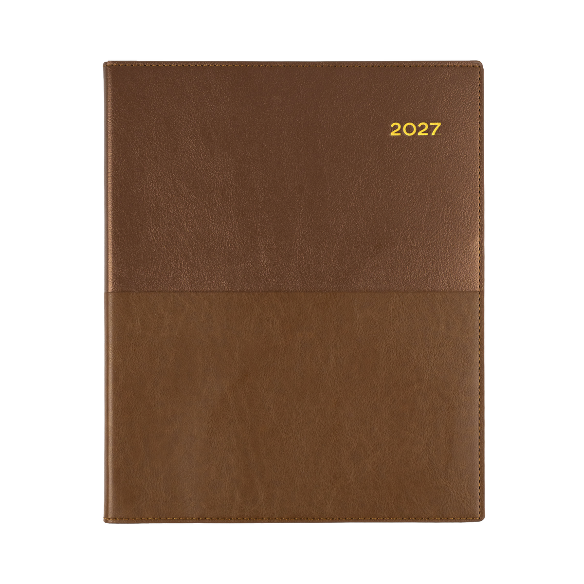 Collins Vanessa 2027 Diary (Quarto, Week to View, Vertical) - Tan - view 2