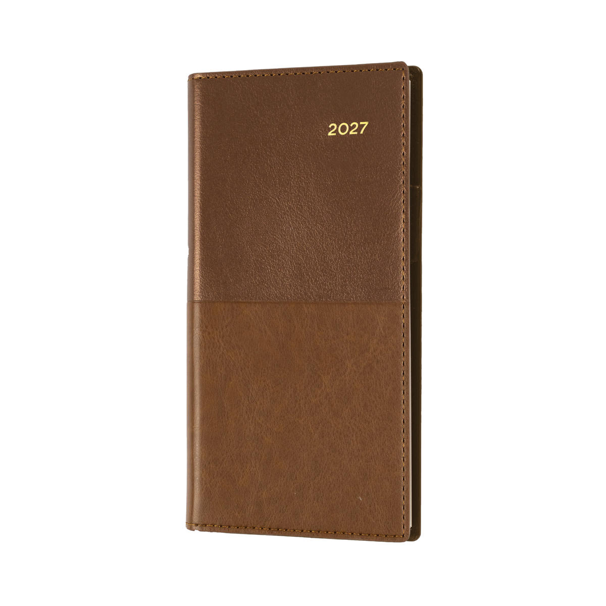 Collins Vanessa 2027 Diary (B6/7, Week to View, Landscape) - Tan
