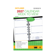 Collins Debden DayPlanner 2027 Desk Diary Refill (216 x 140mm, Week to View, 7-Ring)
