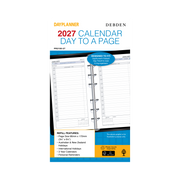 Collins Debden DayPlanner 2027 Personal Diary Refill (172 x 96mm, Day to a Page, 6-Ring)