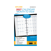 Collins Debden DayPlanner 2027 Personal Diary Refill (172 x 96mm, Month to View, 6-Ring)