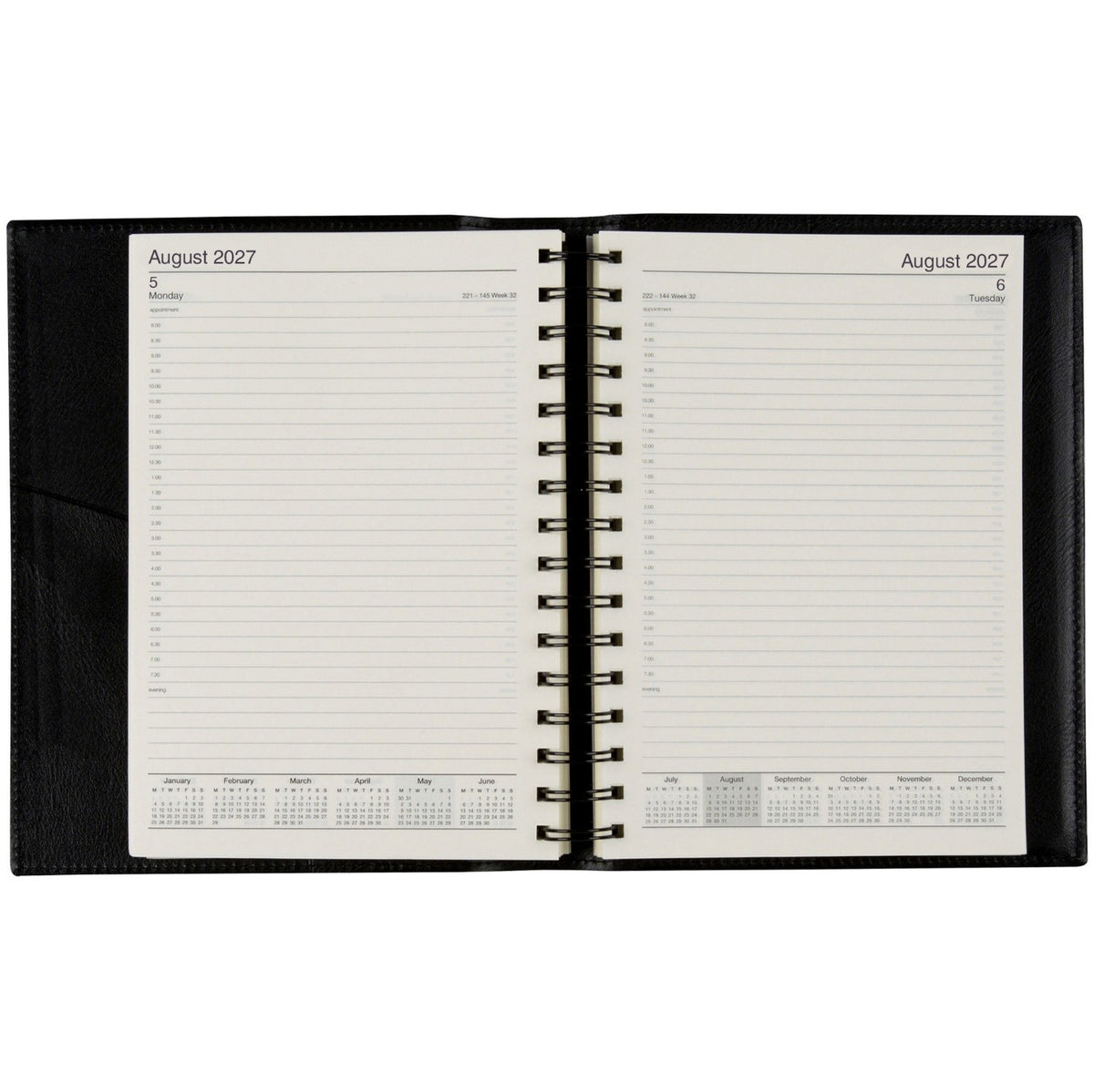 Cumberland Norwich 2027 Diary (A5, Day to a Page) - Black