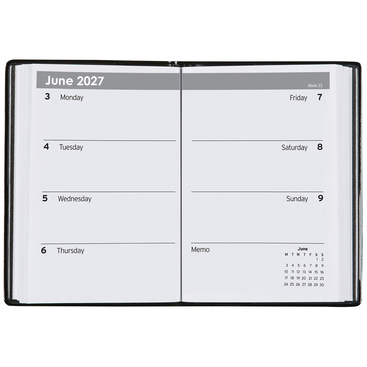 Cumberland 2027 Pocket Diary (A7, Week to View) - Assorted Colours