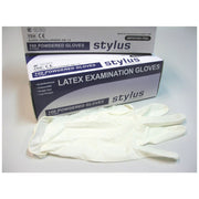 Stylus Disposable Latex Gloves - Cream Large (Box of 100)