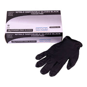 Stylus Disposable Nitrile Gloves - Black Large (Box of 100)