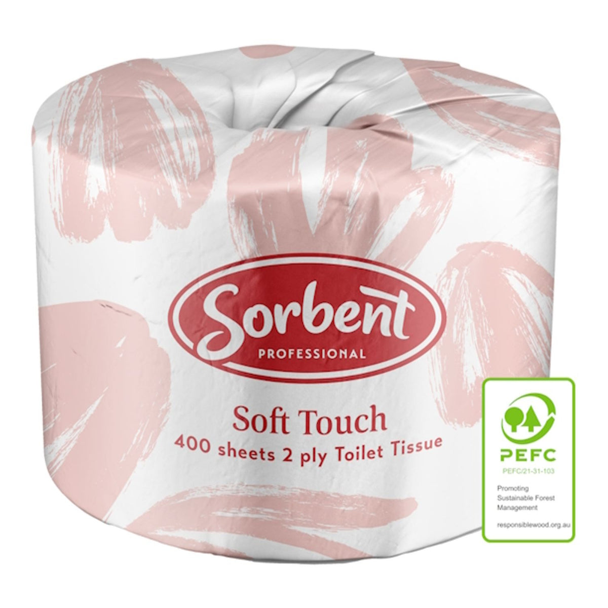 Sorbent Professional Soft Touch Toilet Tissue 2 Ply 400 Sheets (Carton of 48)
