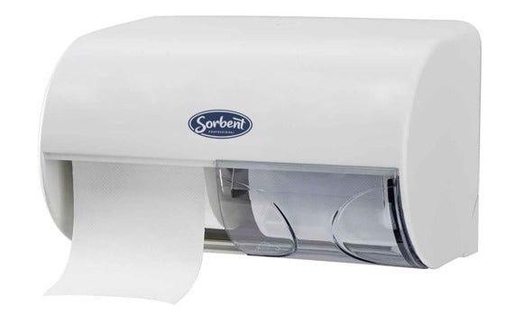 Sorbent Professional Double Toilet Tissue Dispenser - White