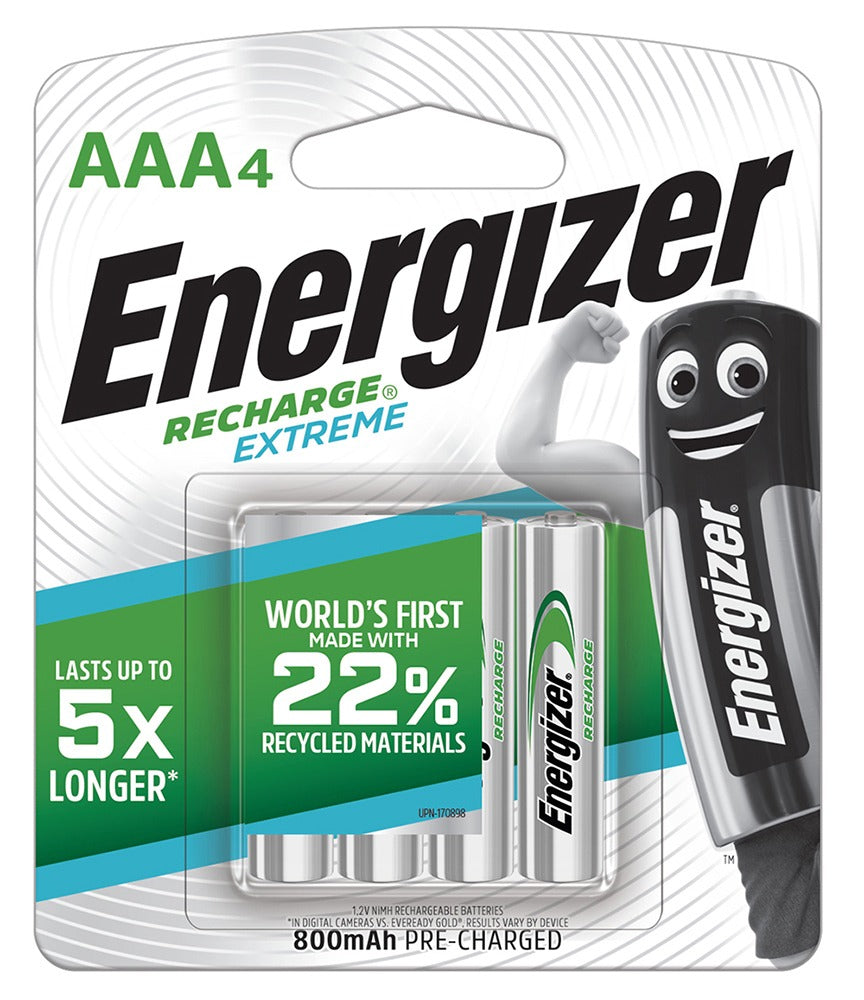 Energizer Recharge AAA Batteries (Pack of 4)