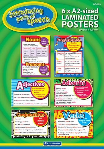 Introducing Parts Of Speech Charts