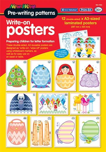 New Wave Pre-writing Patterns - A3