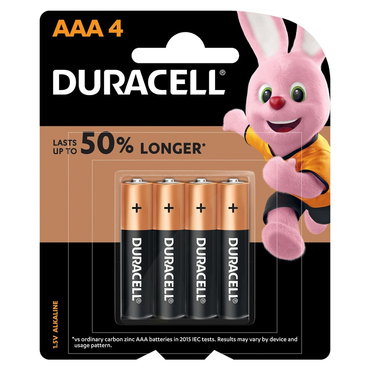 Duracell Alkaline AAA Batteries (Pack of 4)