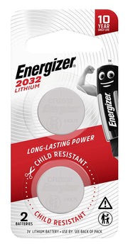 Energizer CR2032 Lithium Coin Batteries (Pack of 2)