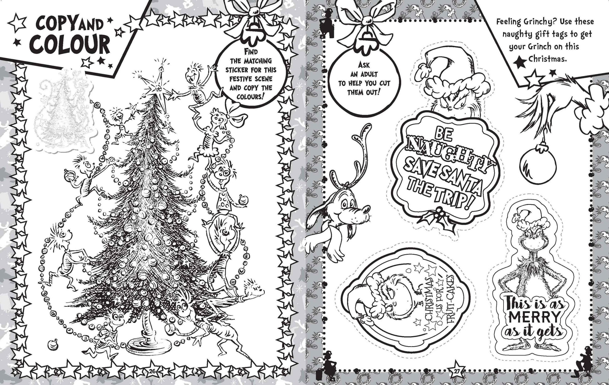 Dr Seuss - Ultimate Sticker Book - The Grinch — inside page 1