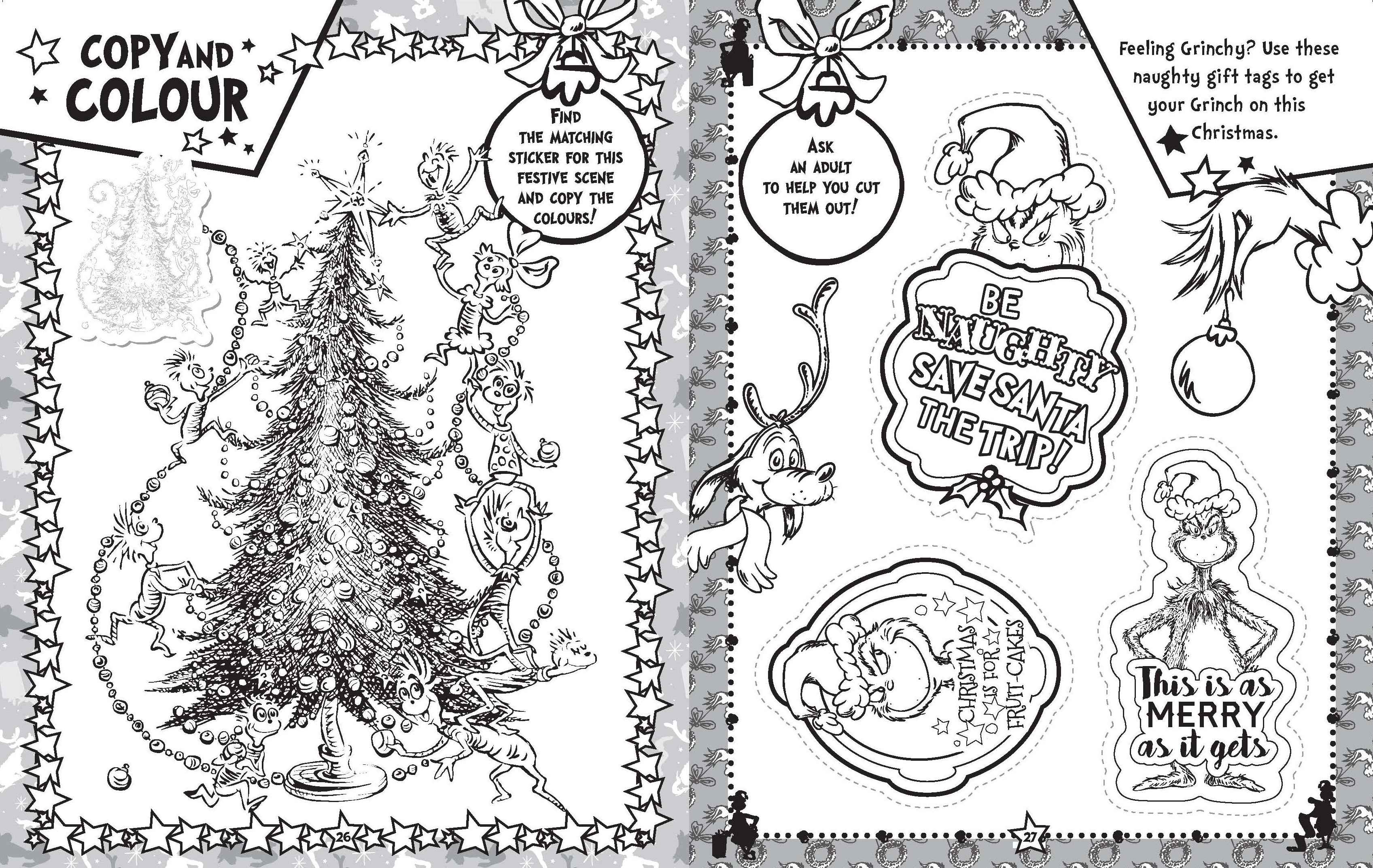 Dr Seuss - Ultimate Sticker Book - The Grinch — inside page 1