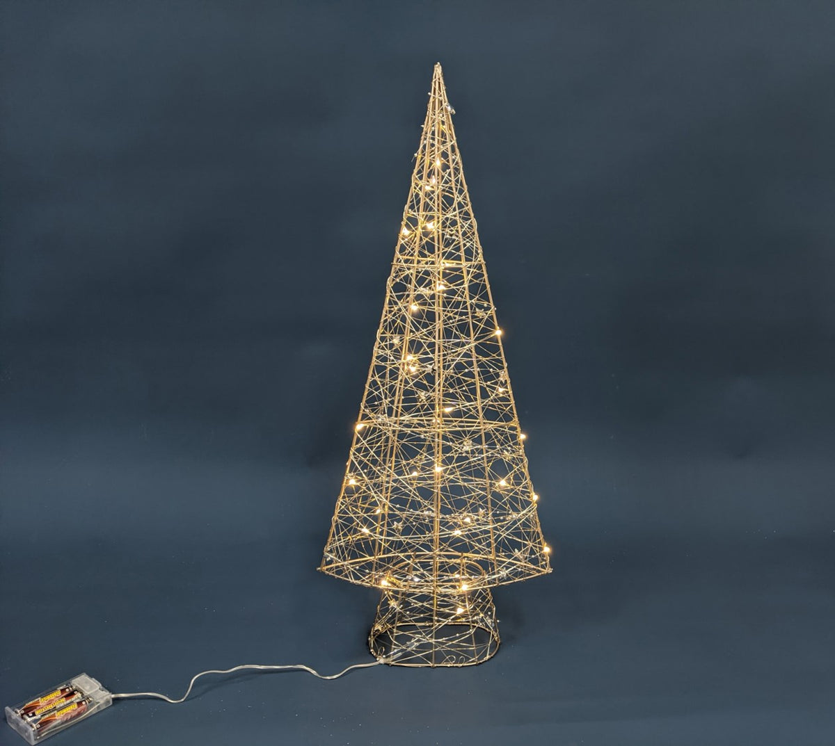 Light Up Christmas 60CM Metal Tree