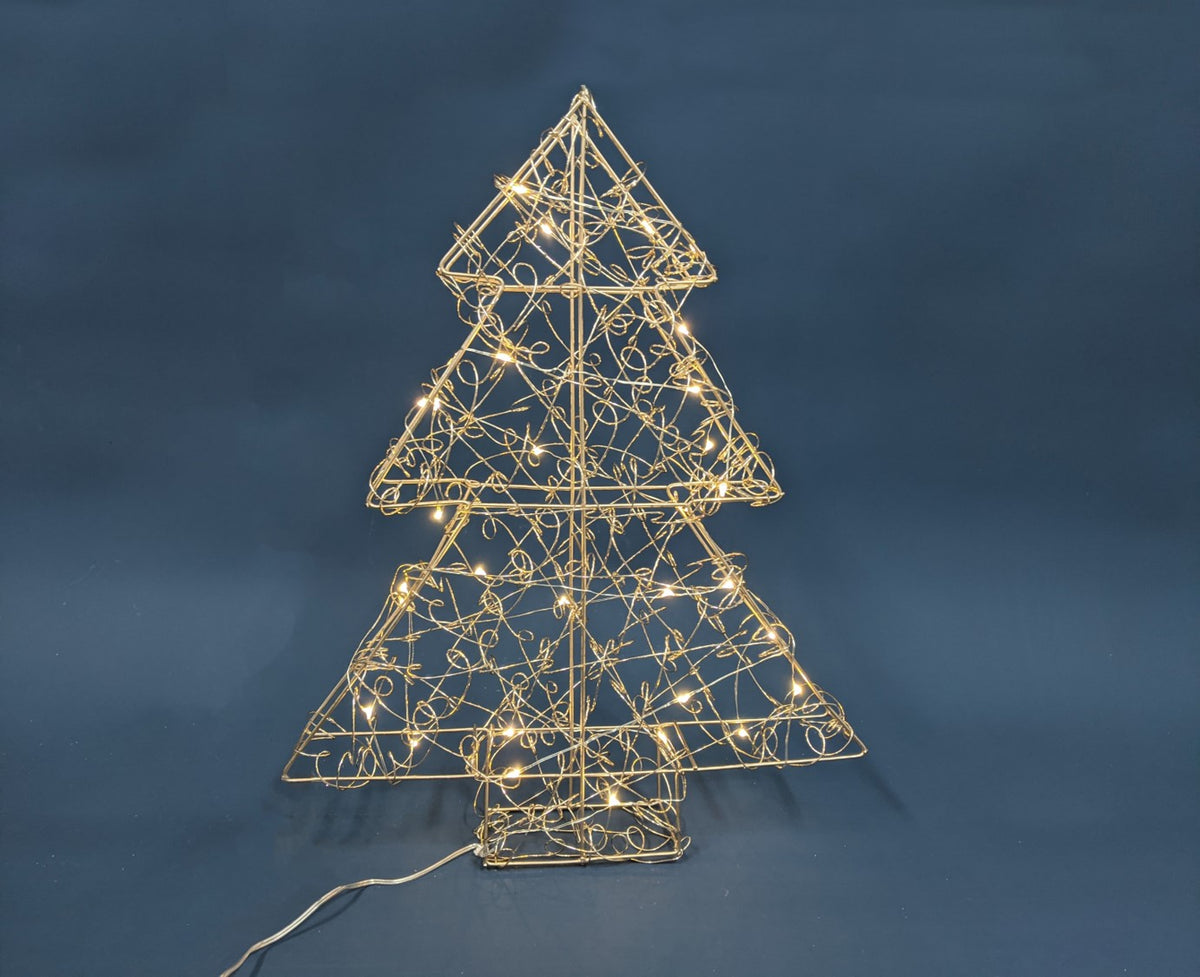 Light Up Christmas 40CM Metal Tree