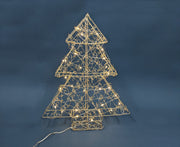 Light Up Christmas 40CM Metal Tree
