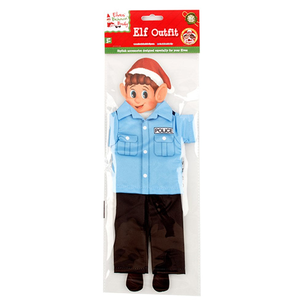 Elves Outfit Christmas Police