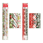 Wrap Christmas 1MX70CM Pack of 3 3 Designs Per Pack 2 Assorted