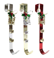 Wreath Hanger Christmas 36.5CM Metal with Holly Bells
