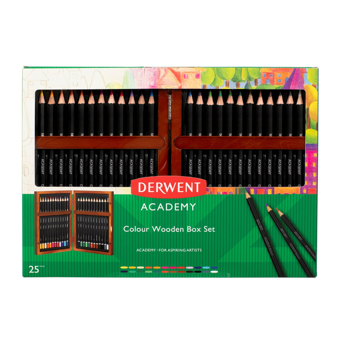Derwent Pencil Coloured Academy - Wooden Set 24