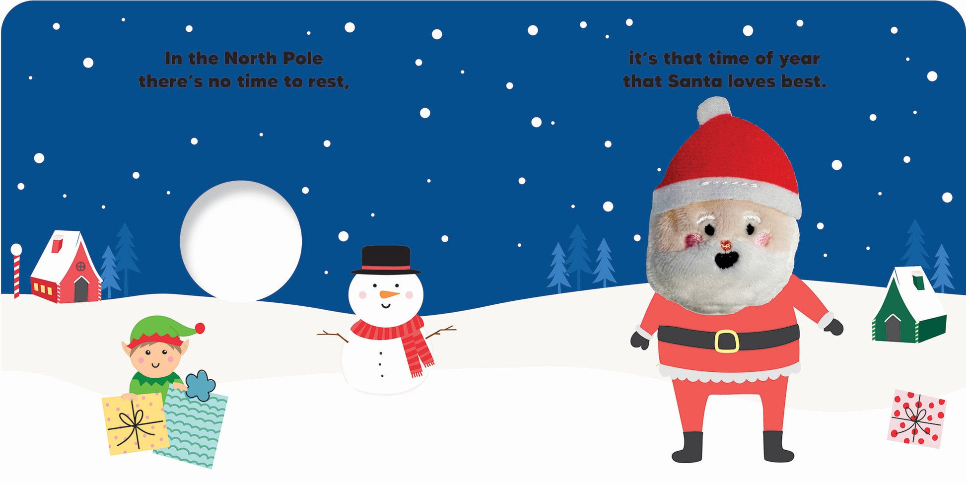 Finger Puppet Book - Here Comes Santa — inside page 1